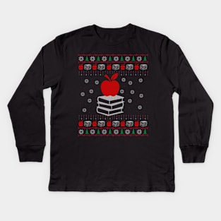 Teacher Ugly Christmas Sweater Gift Kids Long Sleeve T-Shirt